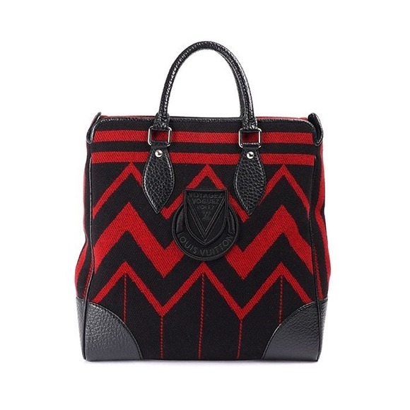 LOUIS VUITTON Limited Edition Vali Blanket Black & Red Bag 2006 - Picture 1 of 6